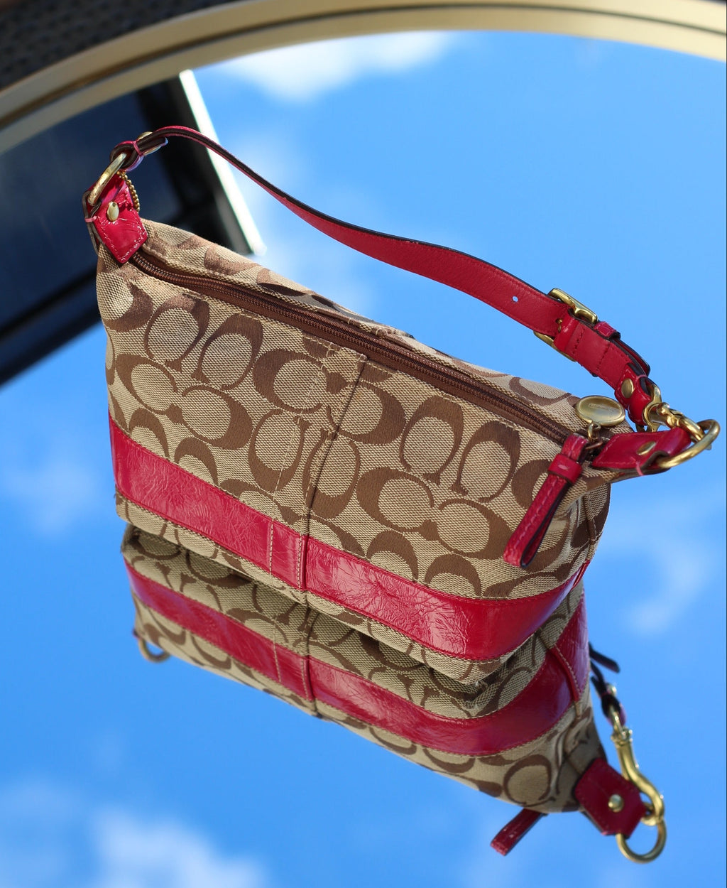 Coach Signature Canvas Mini Bag