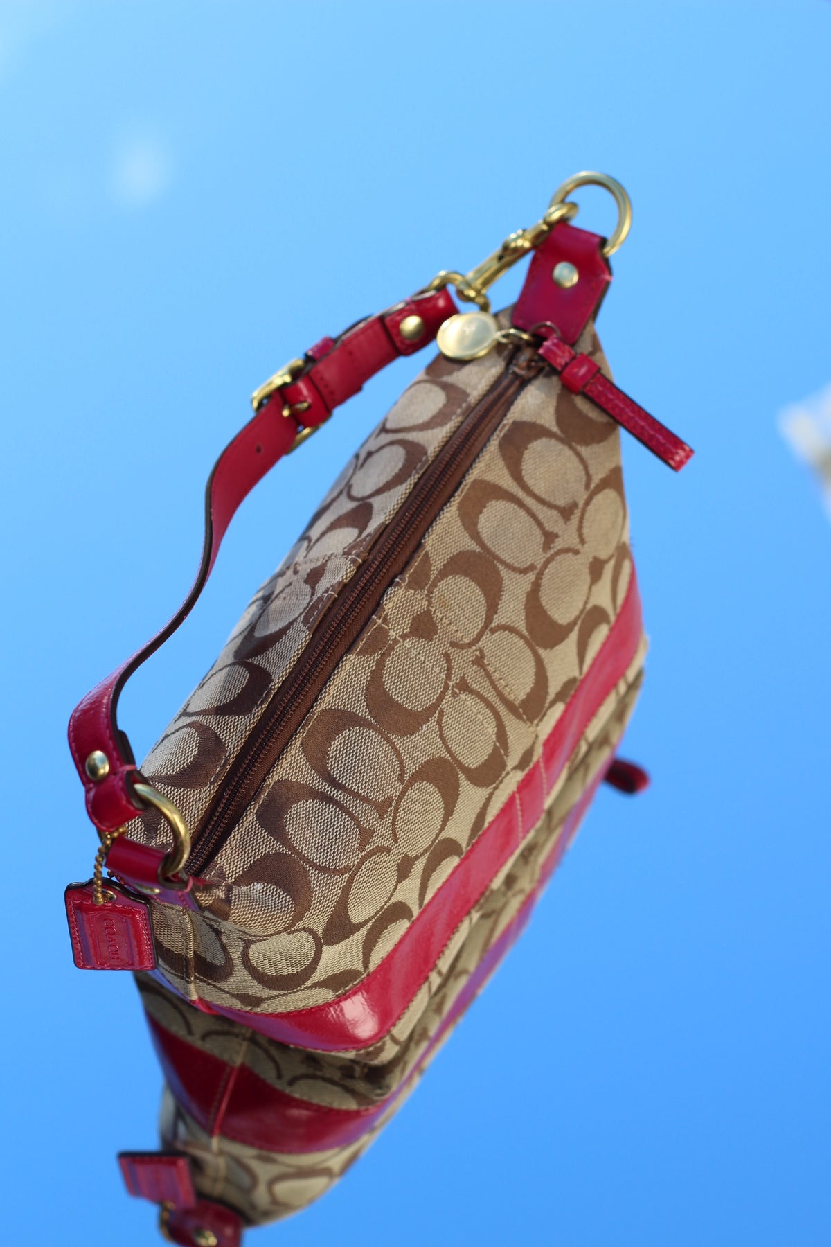 Coach Signature Canvas Mini Bag