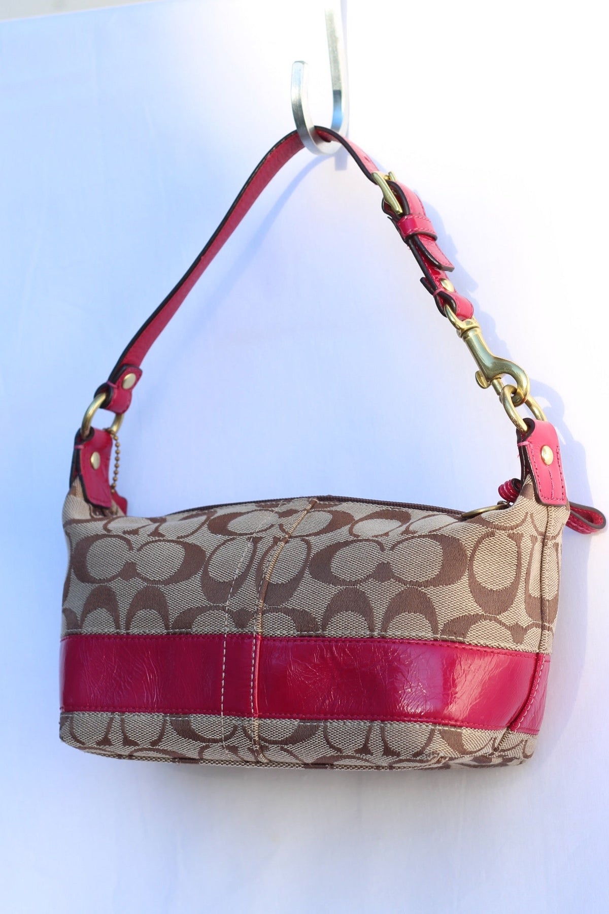 Coach Signature Canvas Mini Bag
