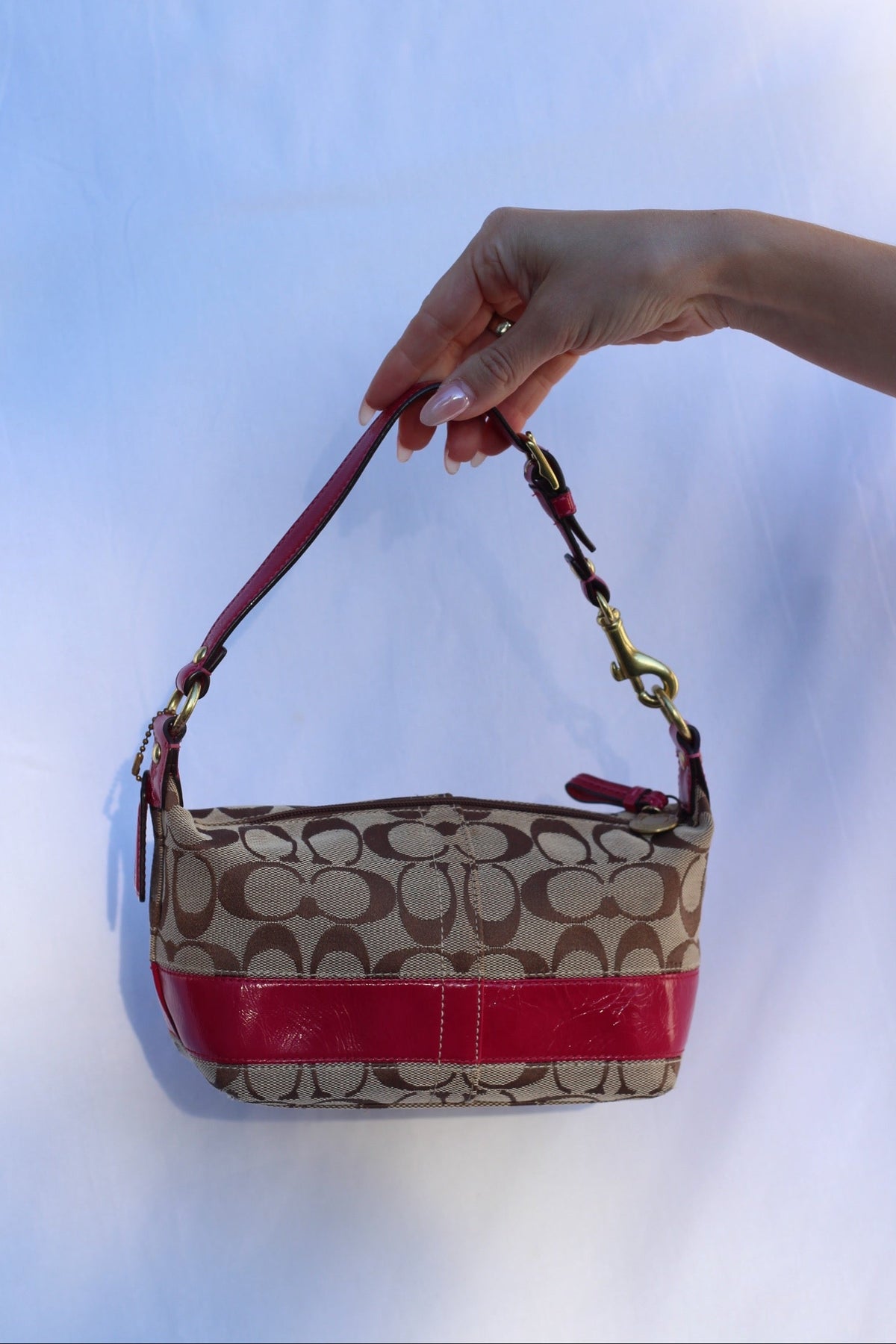 Coach Signature Canvas Mini Bag