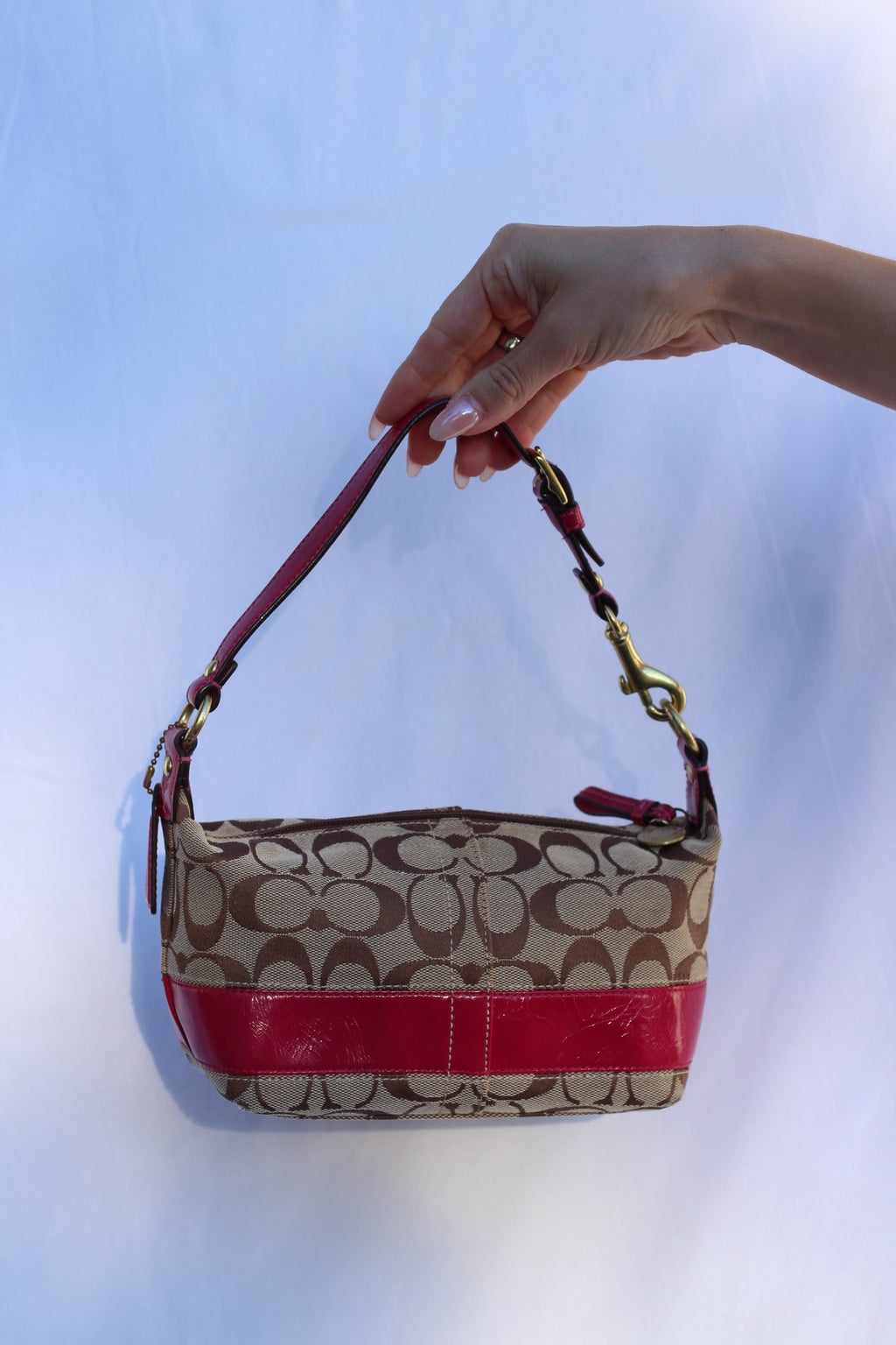 Coach Signature Canvas Mini Bag