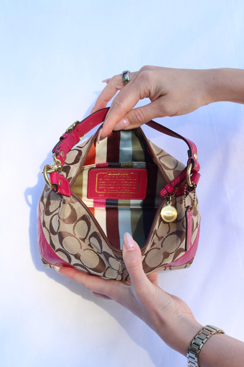 Coach Signature Canvas Mini Bag