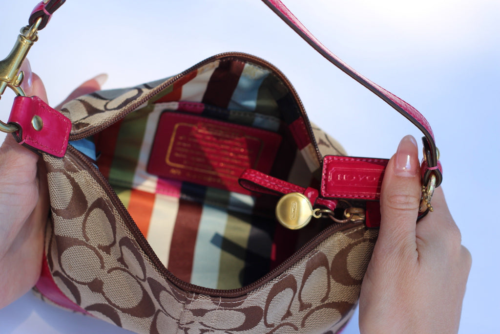Coach Signature Canvas Mini Bag